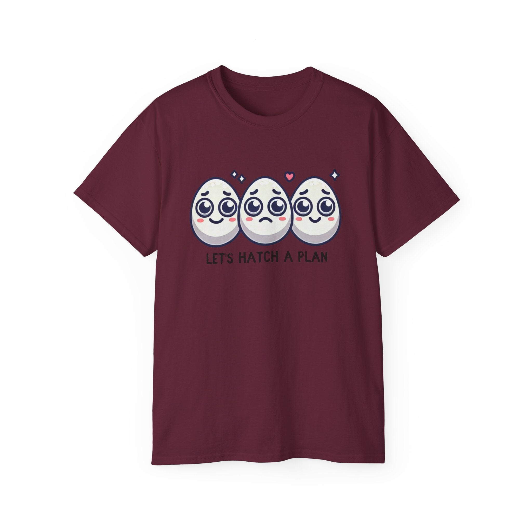 Let's Hatch a Plan Tee — Cute Egg Trio Graphic T-Shirt