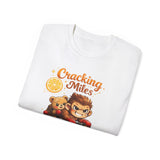 Cracking Miles Monkey Bike Tee — Cute Bear Rider Graphic T-Shirt