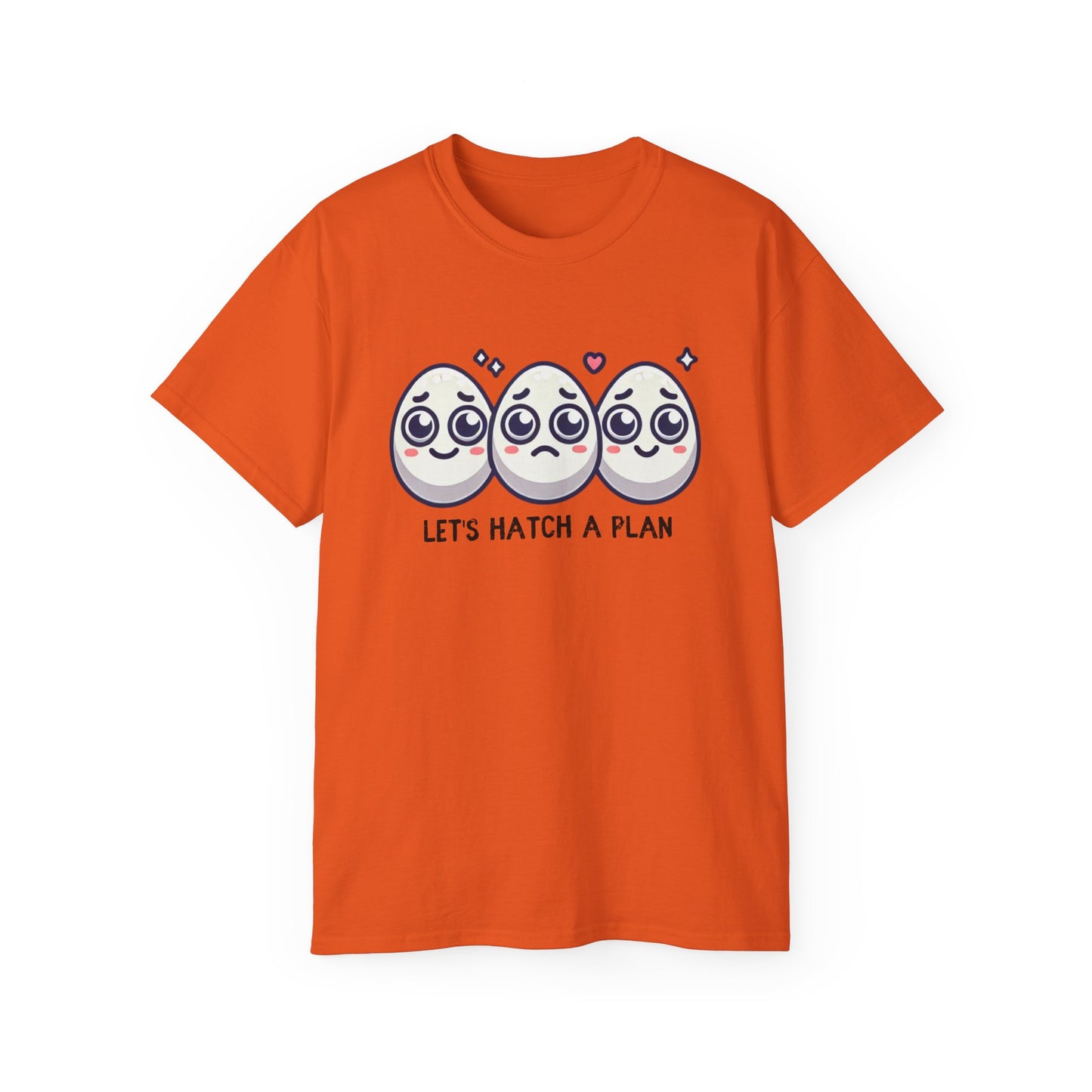 Let's Hatch a Plan Tee — Cute Egg Trio Graphic T-Shirt