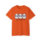 Let's Hatch a Plan Tee — Cute Egg Trio Graphic T-Shirt
