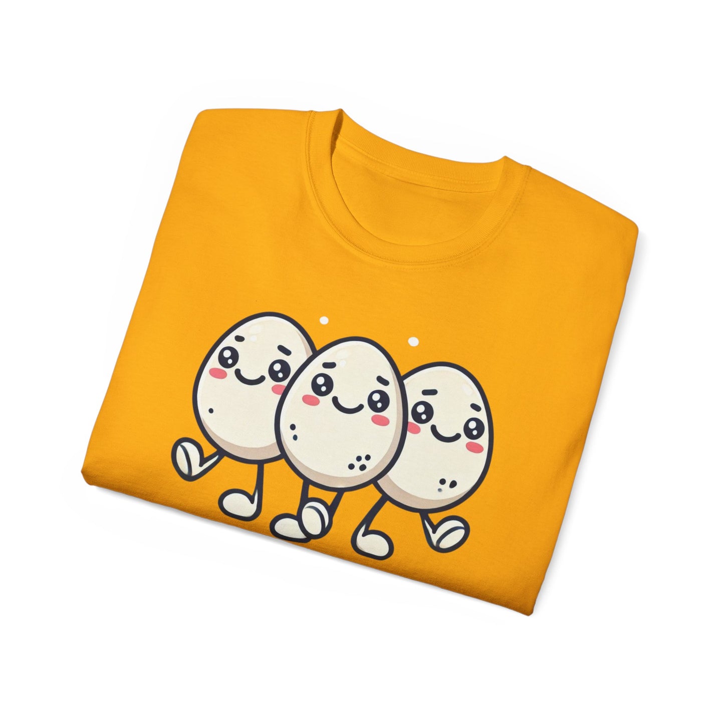 Cute Egg Friends T‑Shirt — "Good Vibes Only" Kawaii Tee