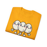 Cute Egg Friends T‑Shirt — "Good Vibes Only" Kawaii Tee