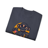Life Is Good Monkey T‑Shirt — Cute Cartoon Monkey Drinking Juice Tee