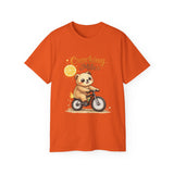 Cracking Miles Cute Bear on Bicycle T‑Shirt