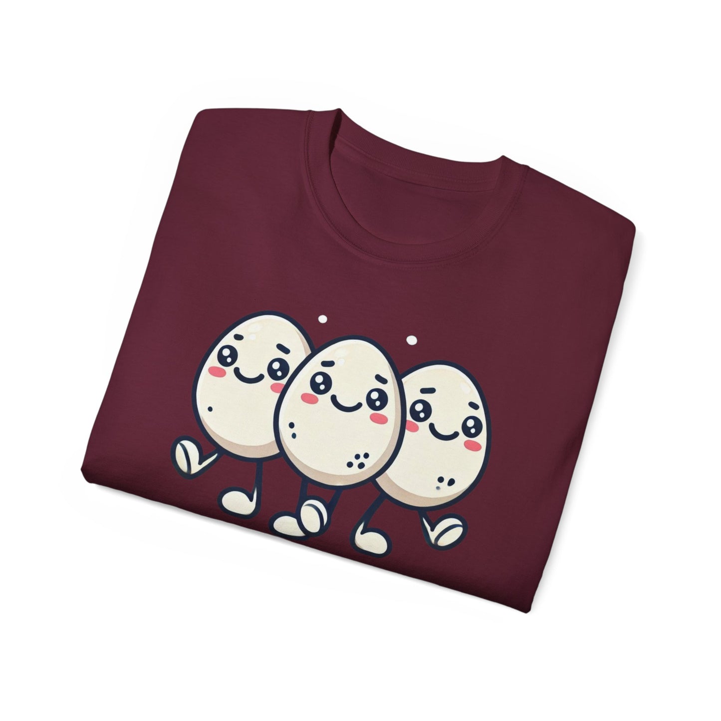Cute Egg Friends T‑Shirt — "Good Vibes Only" Kawaii Tee
