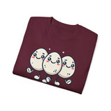 Cute Egg Friends T‑Shirt — "Good Vibes Only" Kawaii Tee