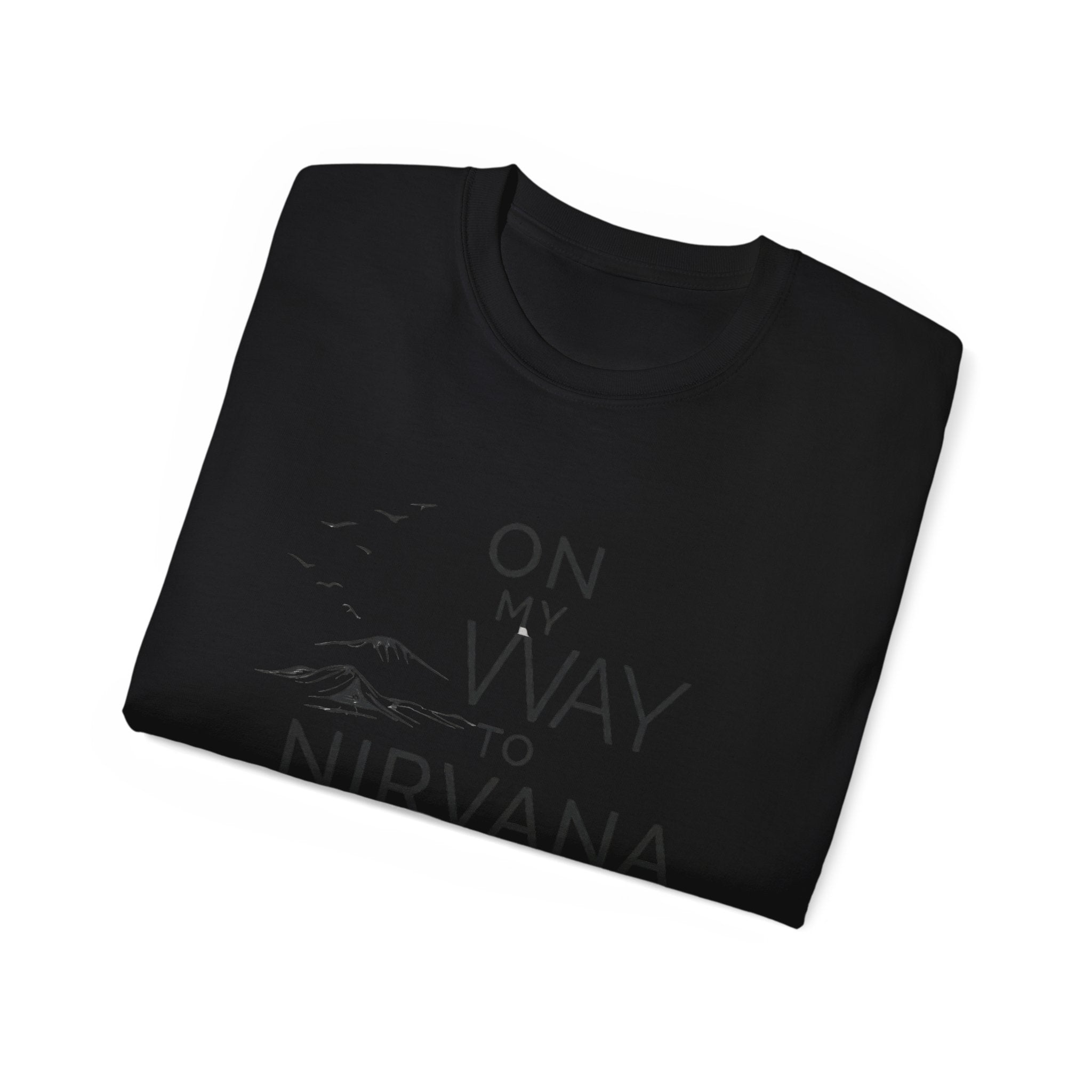 On My Way to Nirvana T-Shirt — Minimal Mountain Graphic Tee