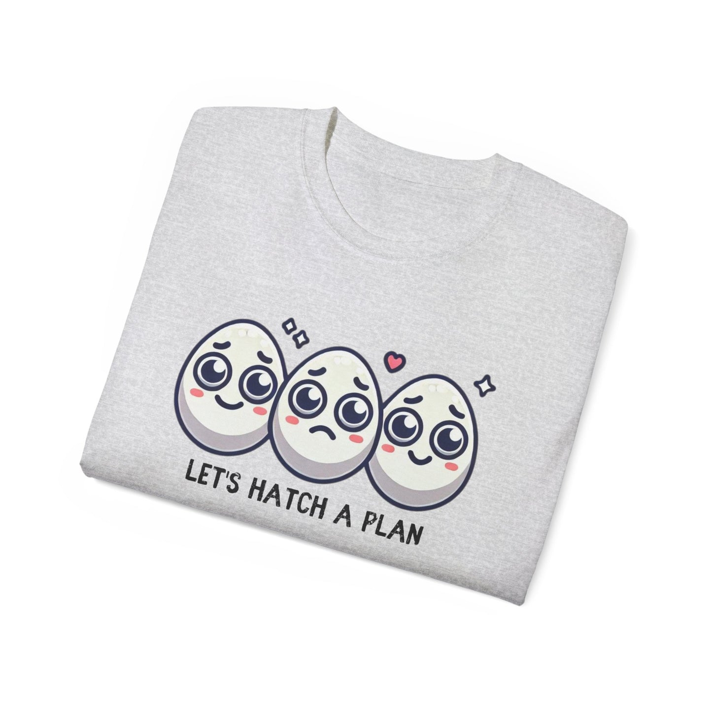 Let's Hatch a Plan Tee — Cute Egg Trio Graphic T-Shirt