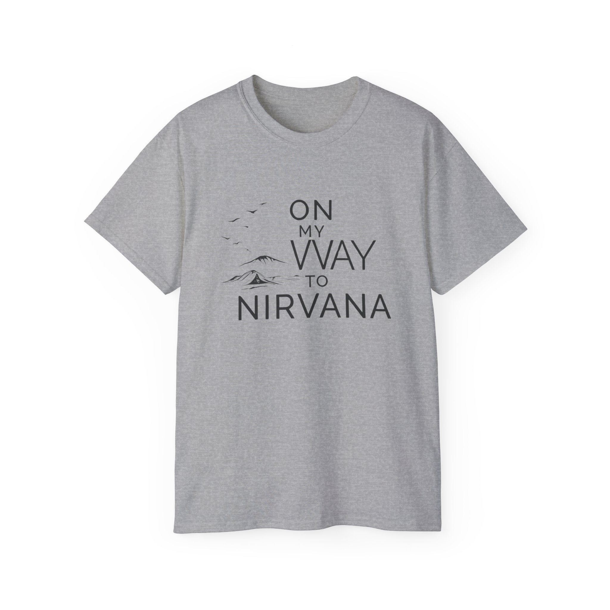 On My Way to Nirvana T-Shirt — Minimal Mountain Graphic Tee