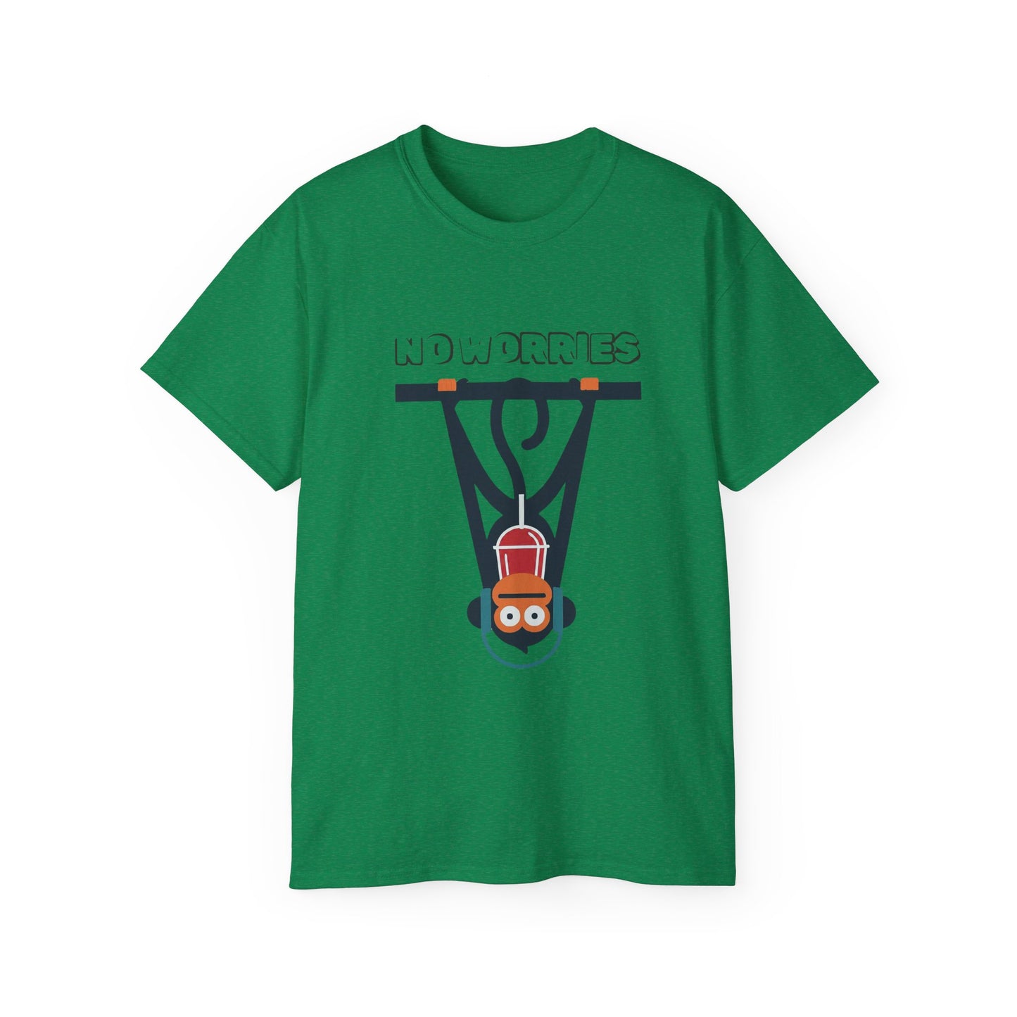 No Worries Sloth T‑Shirt — Cute Hanging Sloth Graphic Tee