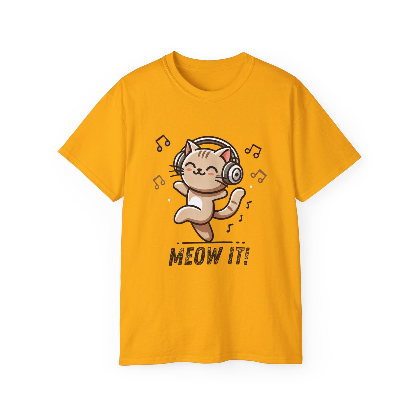 Meow It! Dancing Cat Headphones T-Shirt