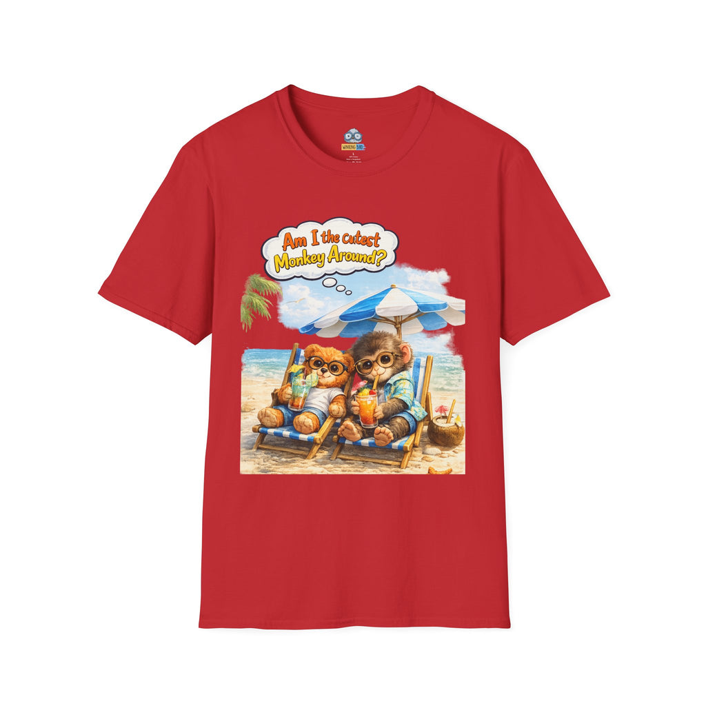 Beach Vacation T-Shirt — 'Am I the Cutest Monkey Around?' Summer Graphic Tee