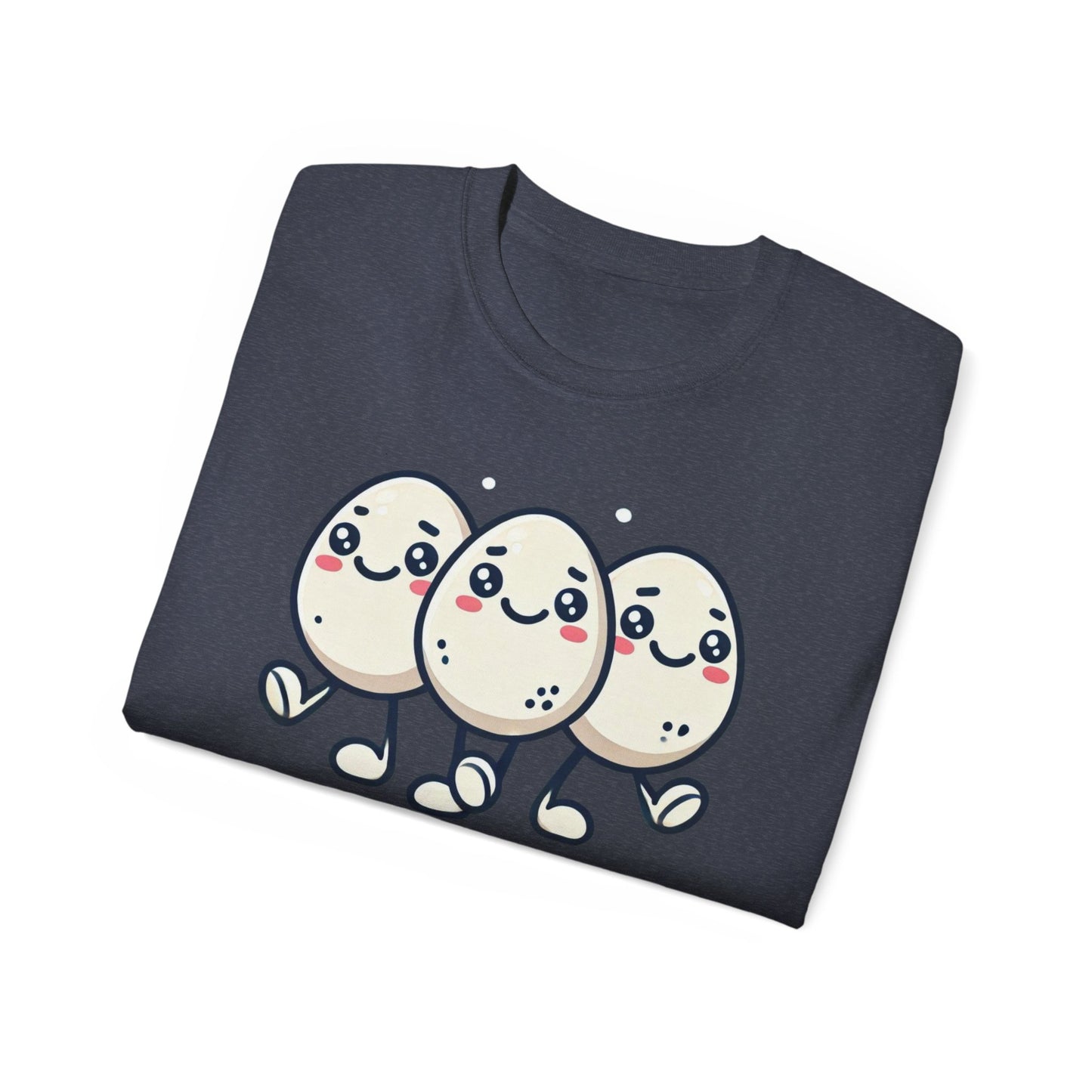 Cute Egg Friends T‑Shirt — "Good Vibes Only" Kawaii Tee