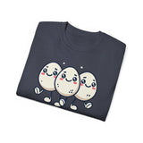 Cute Egg Friends T‑Shirt — "Good Vibes Only" Kawaii Tee