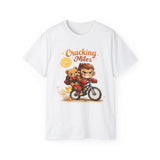 Cracking Miles Monkey Bike Tee — Cute Bear Rider Graphic T-Shirt