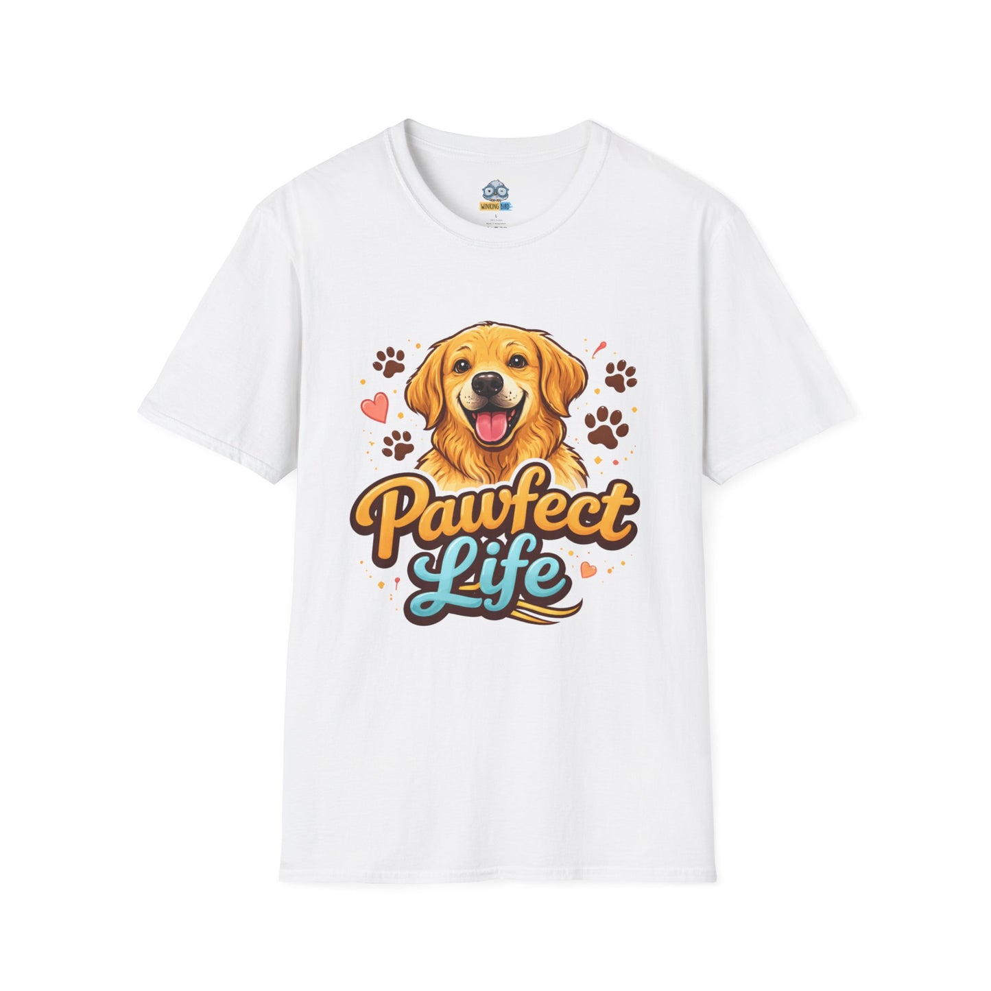 T-Shirt — "Pawfect Life" Golden Retriever Graphic Tee