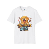 T-Shirt — "Pawfect Life" Golden Retriever Graphic Tee