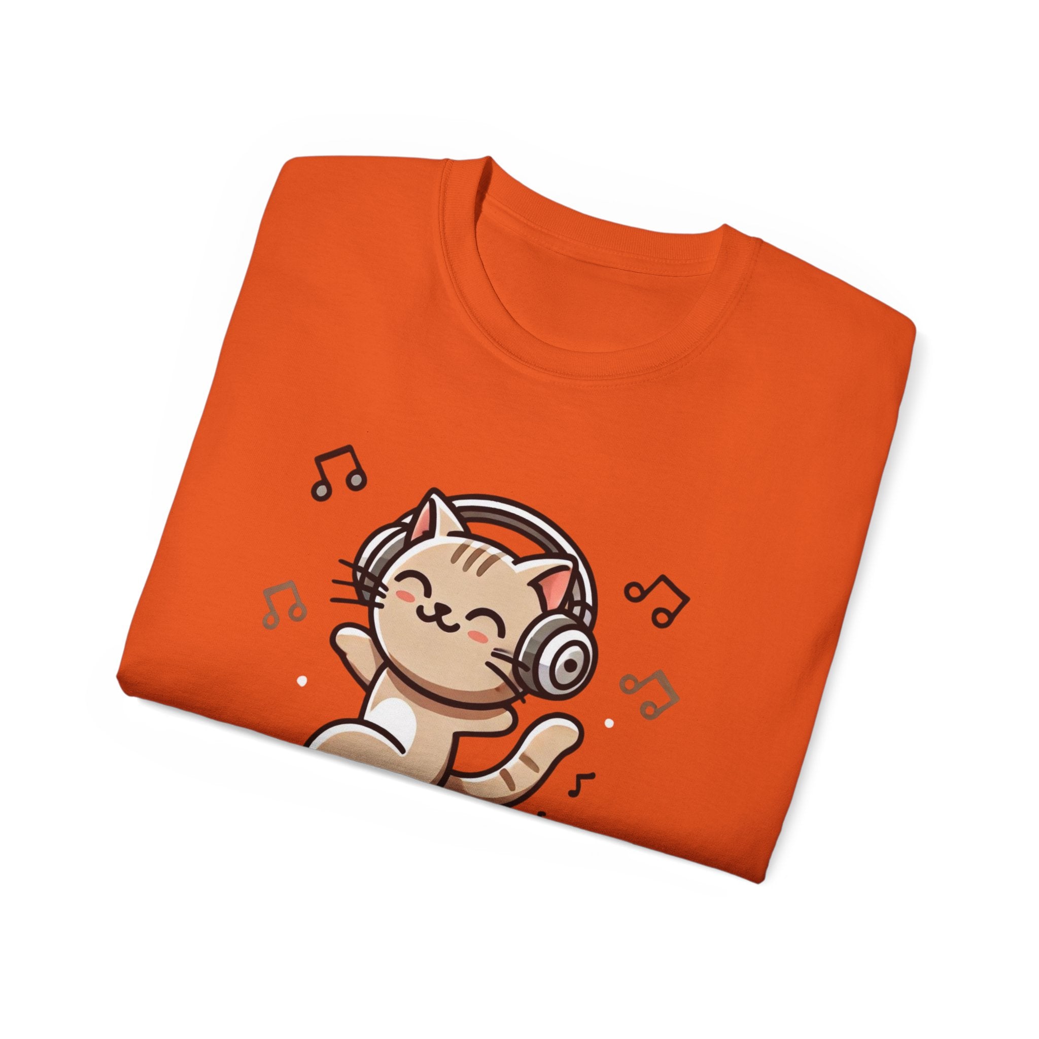 Meow It! Dancing Cat Headphones T-Shirt