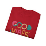 Good Vibes Only T-Shirt — Colorful Positive Message Tee