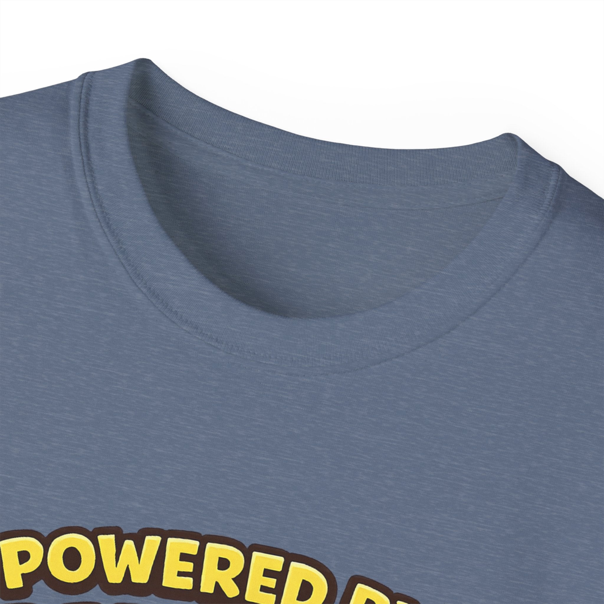 Powered by Bananas Tee — Cute Surfing Monkey & Teddy Graphic Shirt