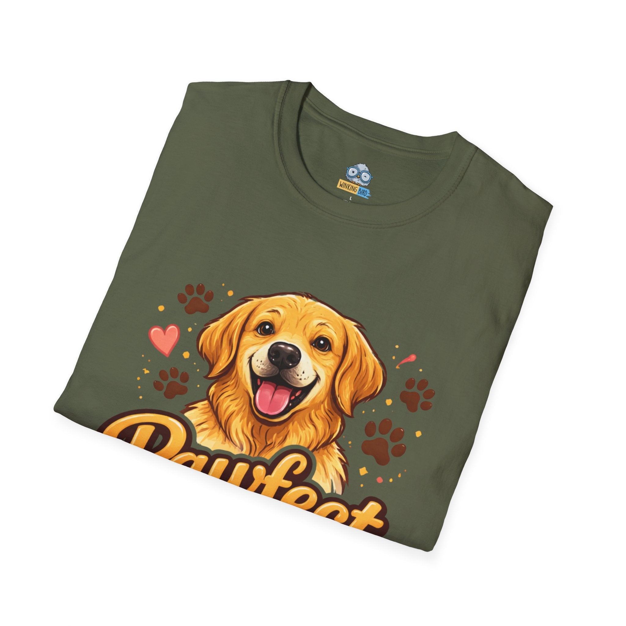T-Shirt — "Pawfect Life" Golden Retriever Graphic Tee