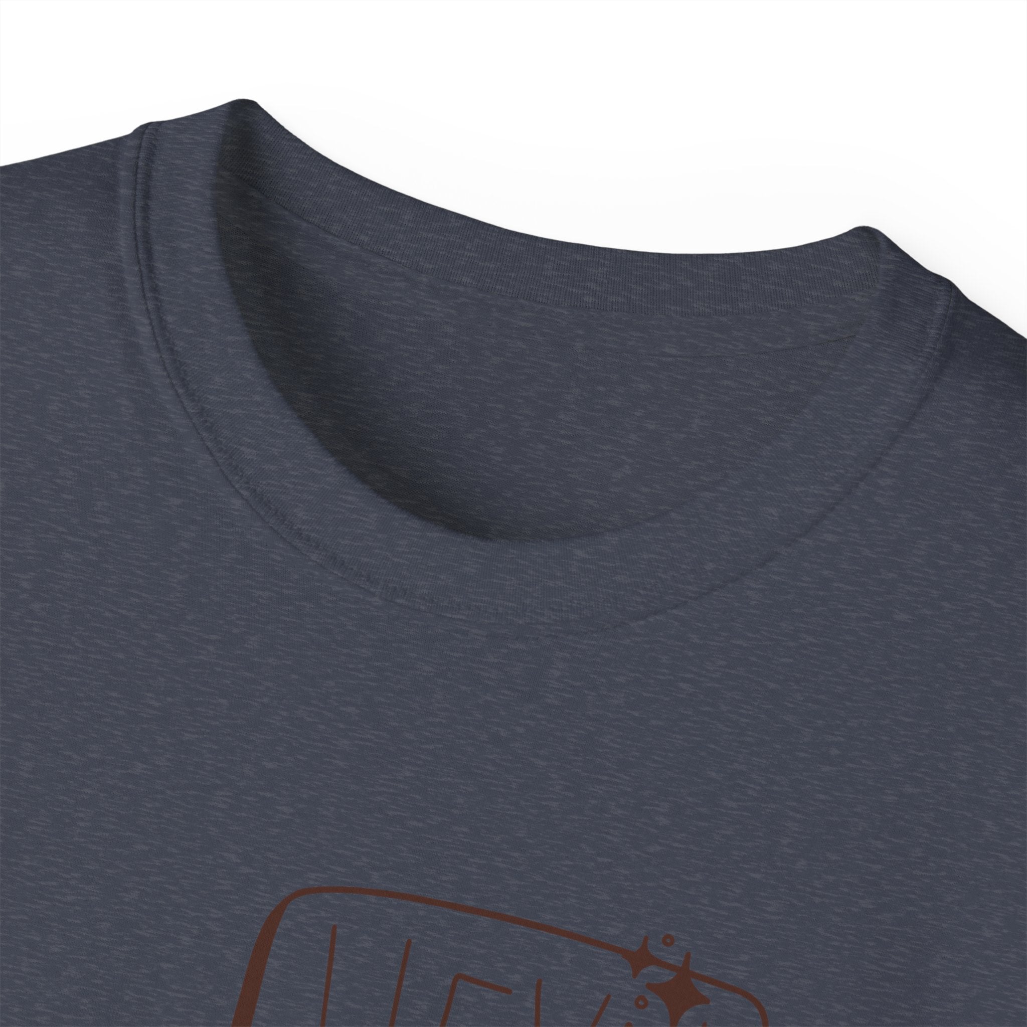 Coffee Bean Cartoon Tee — "Heya!" Cute Morning Coffee T-Shirt