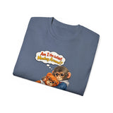 T-Shirt — 'Am I the Cutest Monkey Around?' Cute Monkey & Teddy Graphic Tee