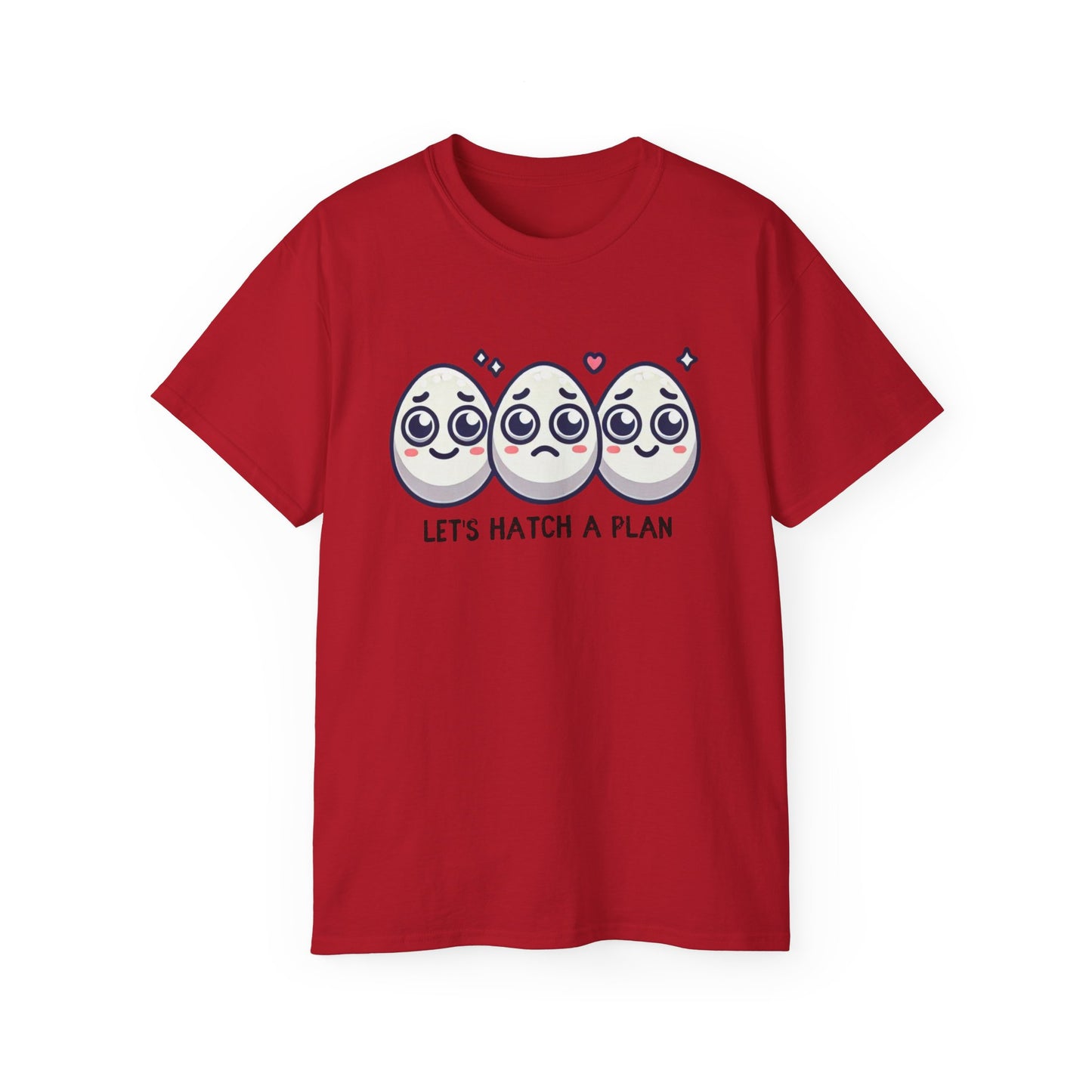 Let's Hatch a Plan Tee — Cute Egg Trio Graphic T-Shirt