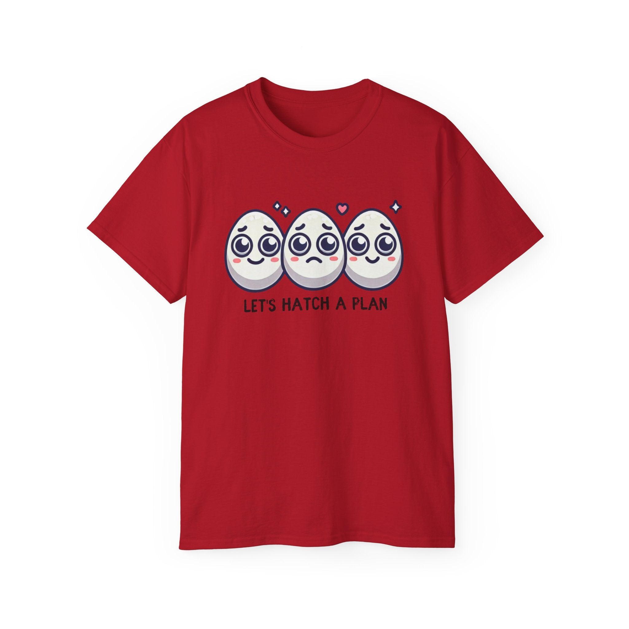 Let's Hatch a Plan Tee — Cute Egg Trio Graphic T-Shirt