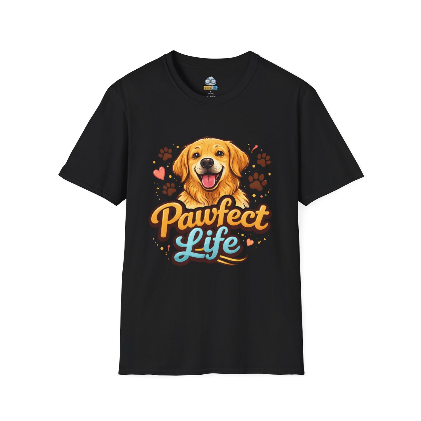T-Shirt — "Pawfect Life" Golden Retriever Graphic Tee