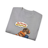 T-Shirt — 'Am I the Cutest Monkey Around?' Cute Monkey & Teddy Graphic Tee