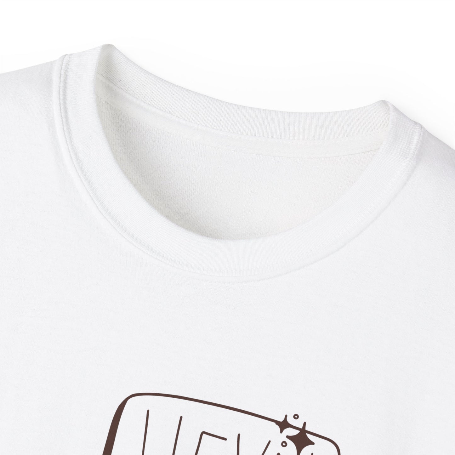 Coffee Bean Cartoon Tee — "Heya!" Cute Morning Coffee T-Shirt