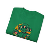 Life Is Good Monkey T‑Shirt — Cute Cartoon Monkey Drinking Juice Tee