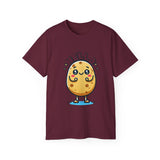 Hello Potato Cute Kawaii Tee — Funny Cartoon Veggie Shirt
