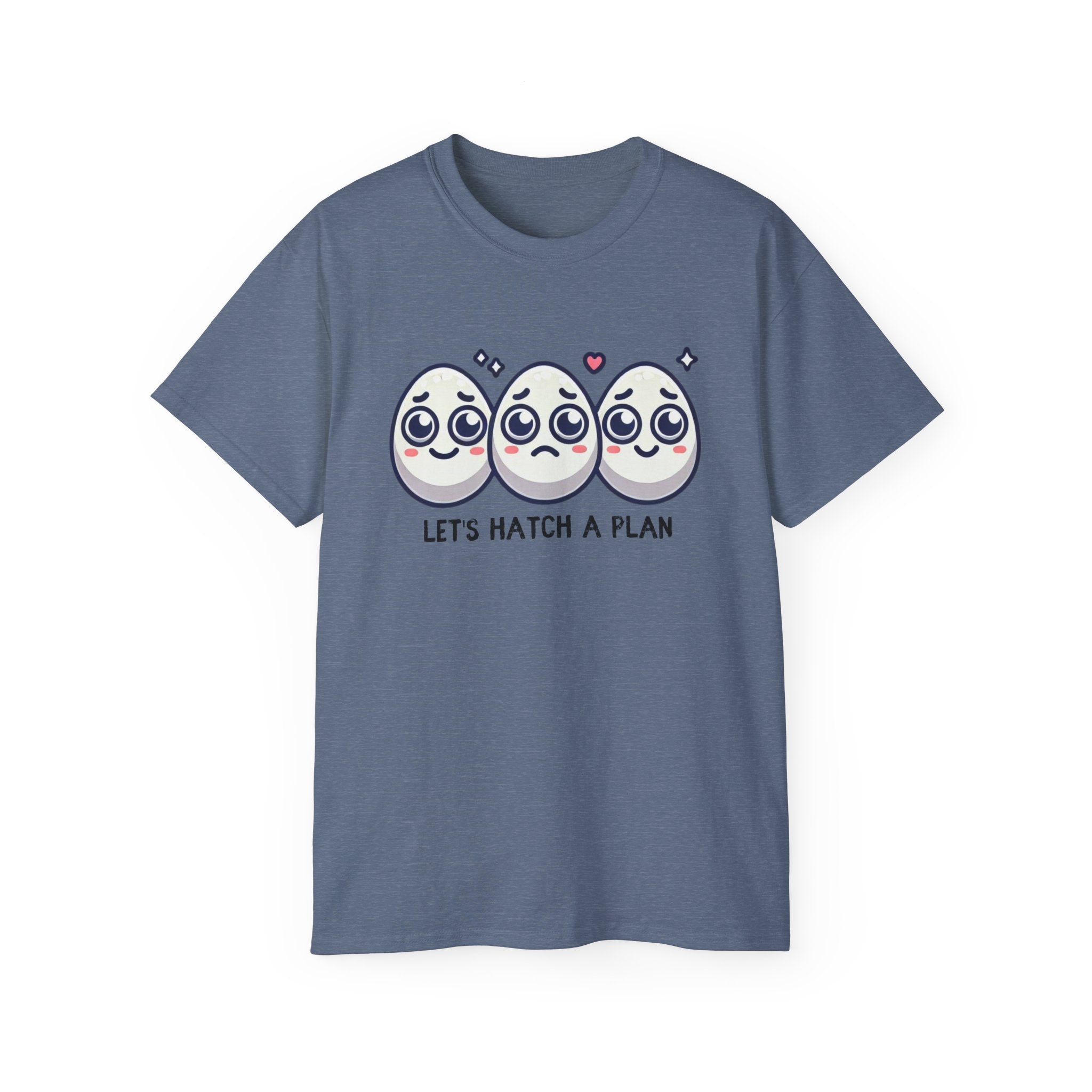 Let's Hatch a Plan Tee — Cute Egg Trio Graphic T-Shirt