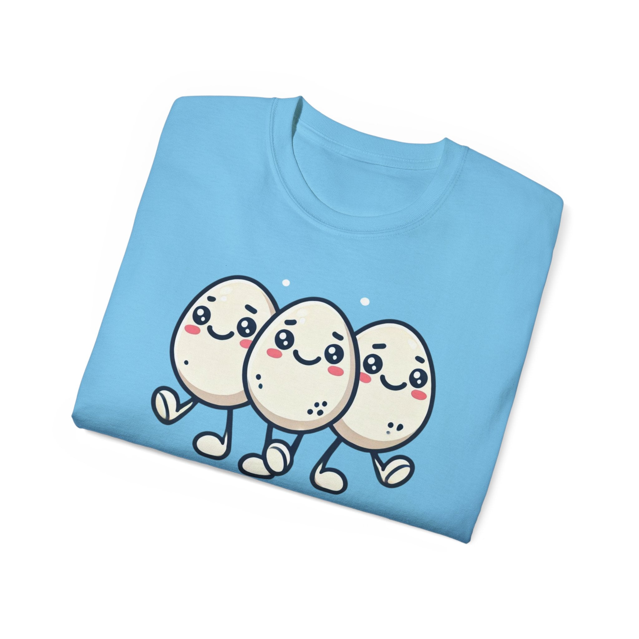 Cute Egg Friends T‑Shirt — "Good Vibes Only" Kawaii Tee