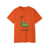 Pea Relaxing Tee — "Heya! It's A Long Time..." Funny Vegetable Graphic Shirt