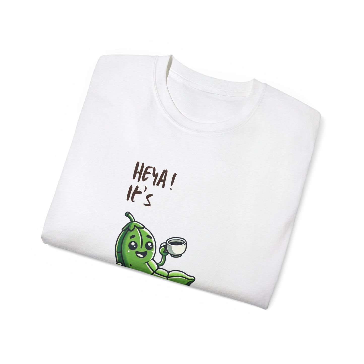 Pea Relaxing Tee — "Heya! It's A Long Time..." Funny Vegetable Graphic Shirt
