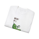 Pea Relaxing Tee — "Heya! It's A Long Time..." Funny Vegetable Graphic Shirt