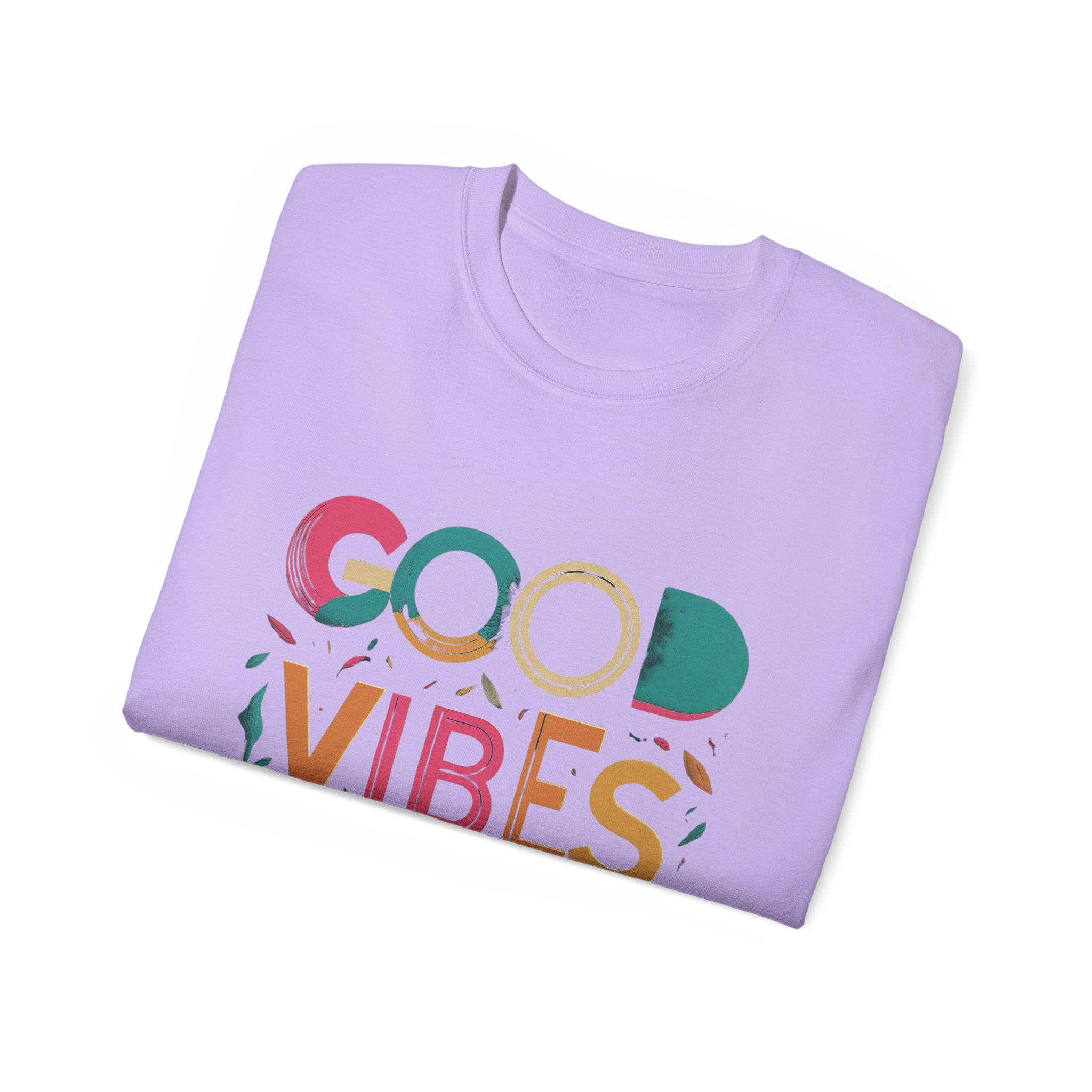 Good Vibes Only T-Shirt — Colorful Positive Message Tee