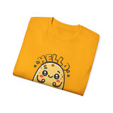 Hello Potato Cute Kawaii Tee — Funny Cartoon Veggie Shirt