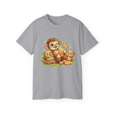 Cute Monkey Family Orange Juice T‑Shirt — Playful Tropical Kids Tee