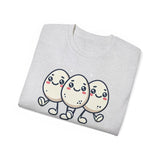 Cute Egg Friends T‑Shirt — "Good Vibes Only" Kawaii Tee