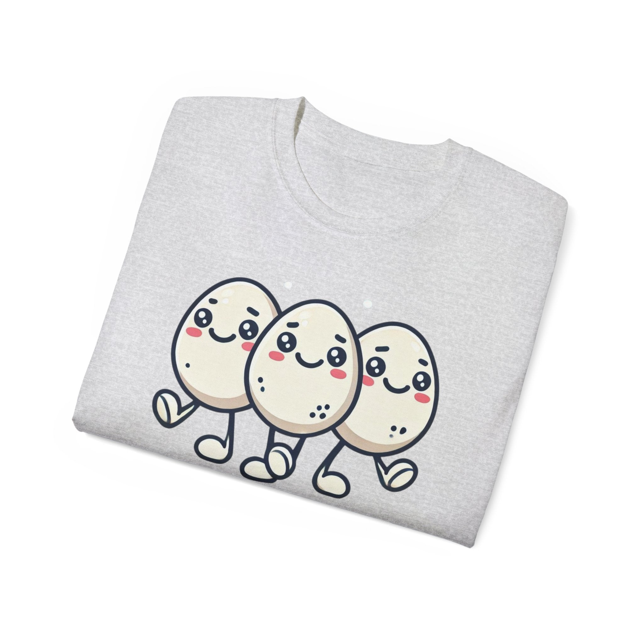 Cute Egg Friends T‑Shirt — "Good Vibes Only" Kawaii Tee