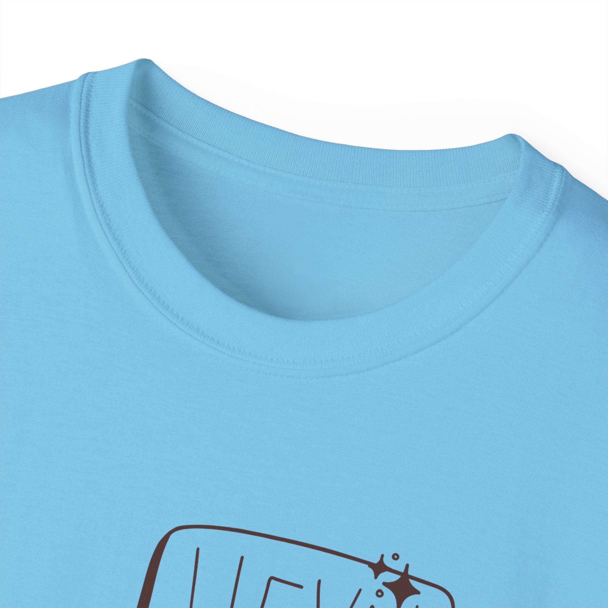 Coffee Bean Cartoon Tee — "Heya!" Cute Morning Coffee T-Shirt